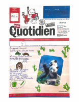 UNE de journal - CP-CM2 - Mme BAUDRILLARD